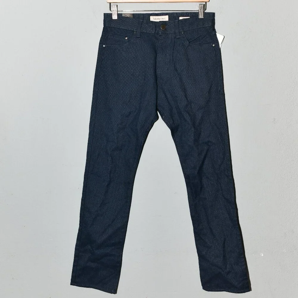 CALVIN KLEIN JEANS MEN'S 5 POCKET STRAIGHT LEG Twill PANTS‎